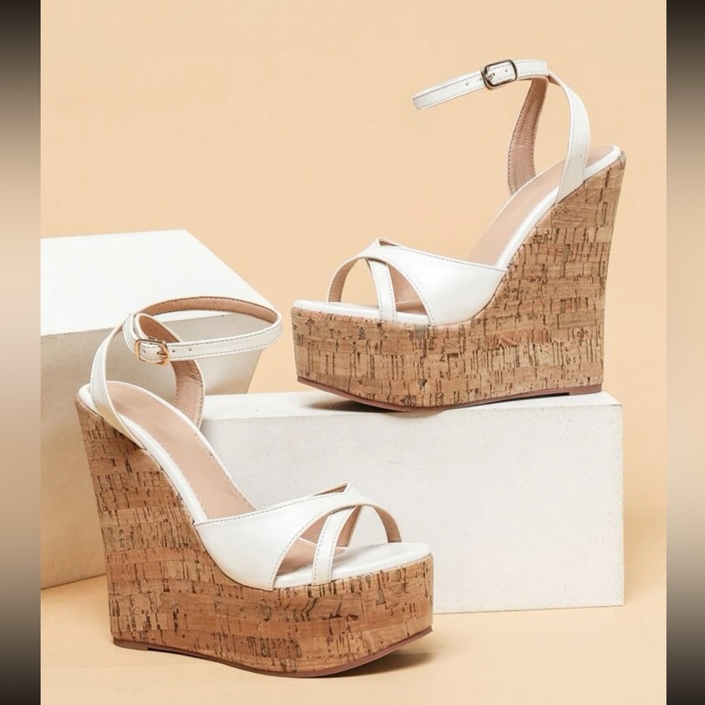 White sandals
